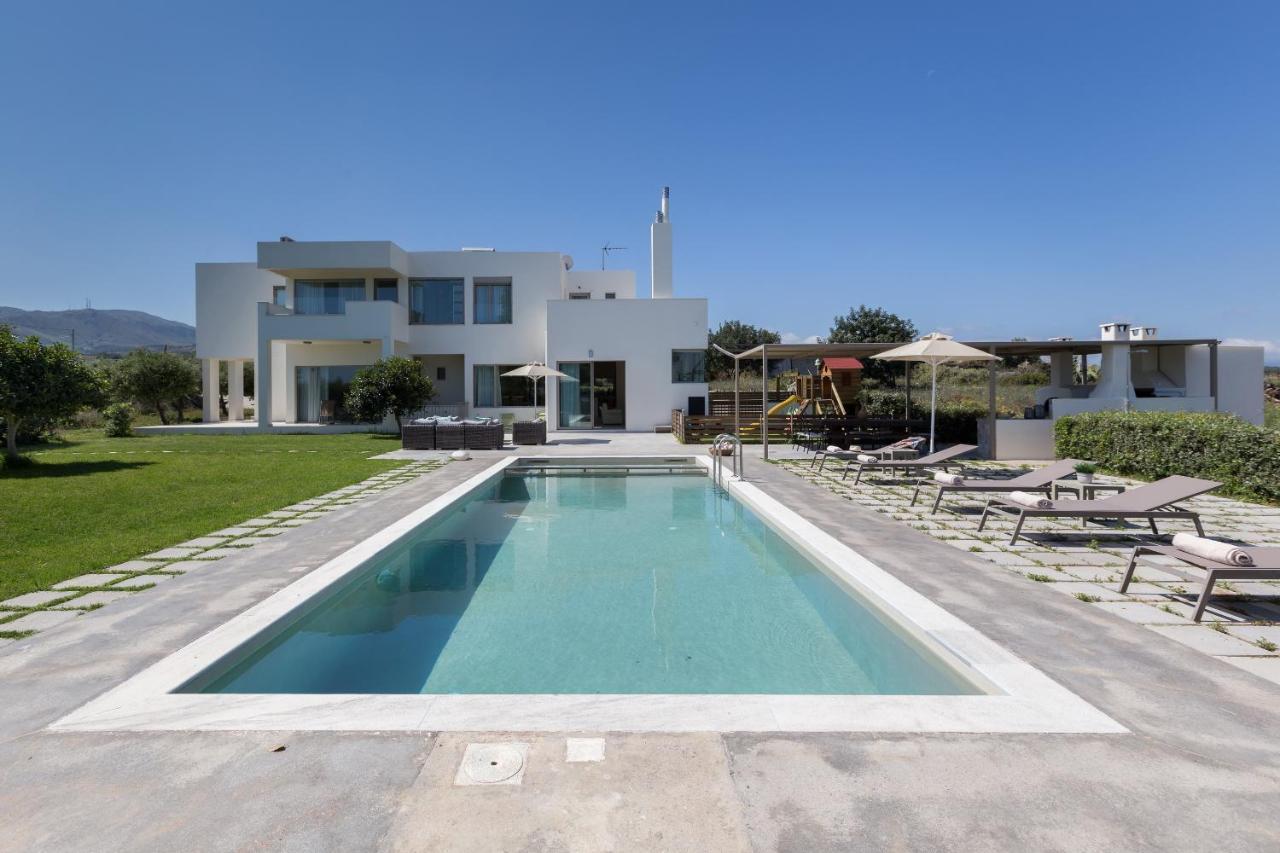 Lux Villa Mia With Heated Pool, 2Km To Beach & Childrens Area! Mikro Metochi Dış mekan fotoğraf