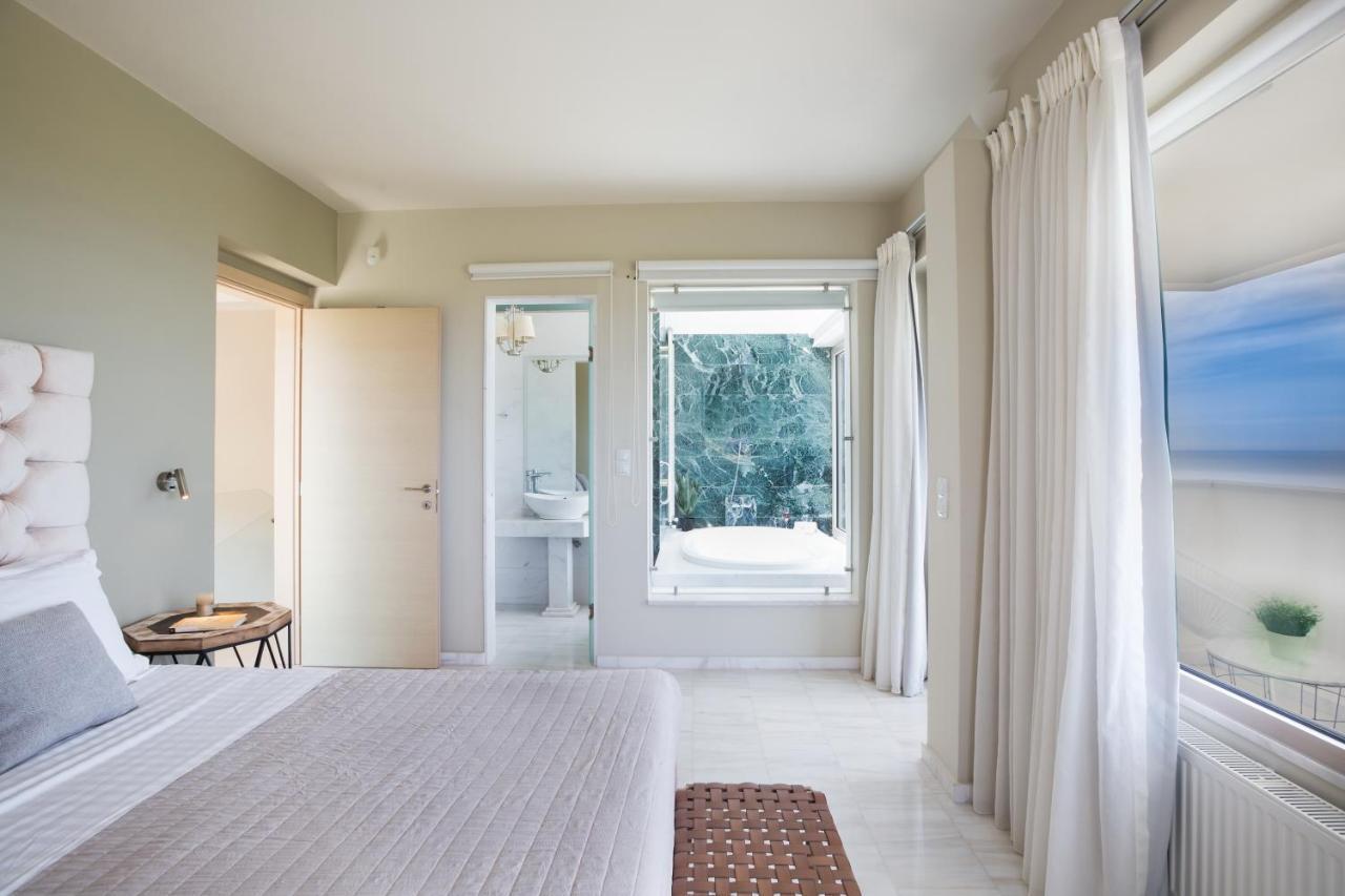 Lux Villa Mia With Heated Pool, 2Km To Beach & Childrens Area! Mikro Metochi Dış mekan fotoğraf