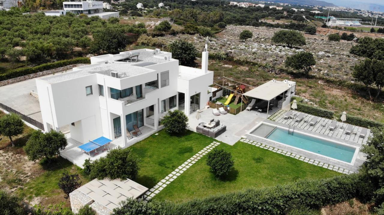 Lux Villa Mia With Heated Pool, 2Km To Beach & Childrens Area! Mikro Metochi Dış mekan fotoğraf