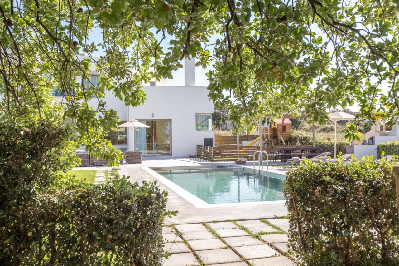 Lux Villa Mia With Heated Pool, 2Km To Beach & Childrens Area! Mikro Metochi Dış mekan fotoğraf