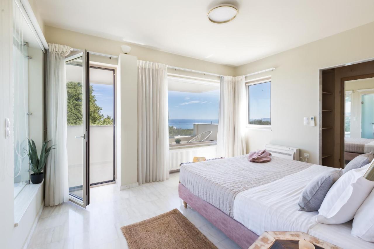 Lux Villa Mia With Heated Pool, 2Km To Beach & Childrens Area! Mikro Metochi Dış mekan fotoğraf